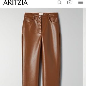 Aritzia Melina pant in cognac
